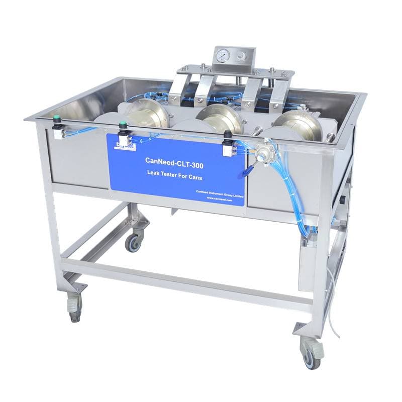 CanNeed CLT-300 water‑bath leak tester for three‑piece cans