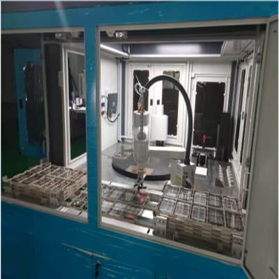 TRT-2000 IR transmittance tester with four-station turntable