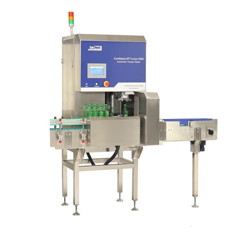 CanNeed-ATT-Line-1000 Automatic Bottle Cap Torque Tester with conveyor belt