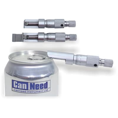 CanNeed CSM-207 and CSM-208 fine‑tuning seam micrometer measuring thickness and length, can seam micrometers