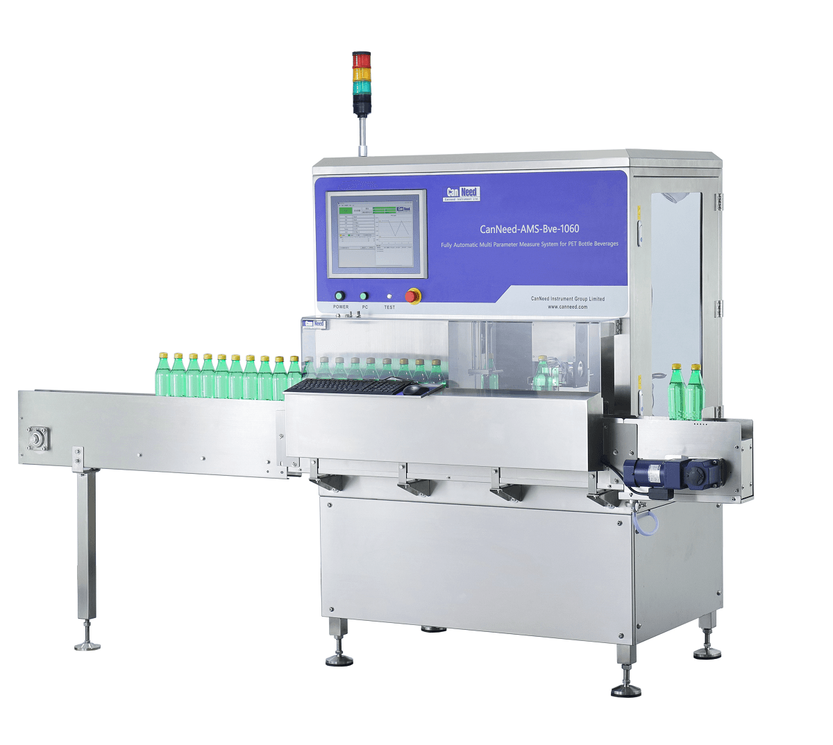 CanNeed-AMS-Bev-1060 automatic bottled beverage tester in stainless steel