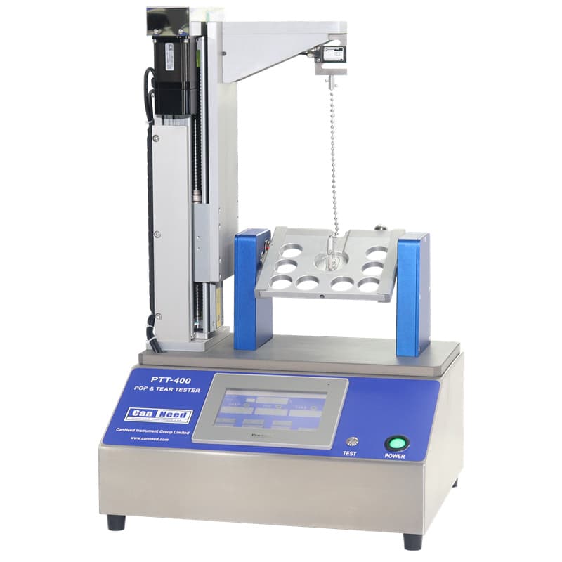 CanNeed PTT-400 Pop & Tear Tester for easy‑open ends, measuring force of pop and tear