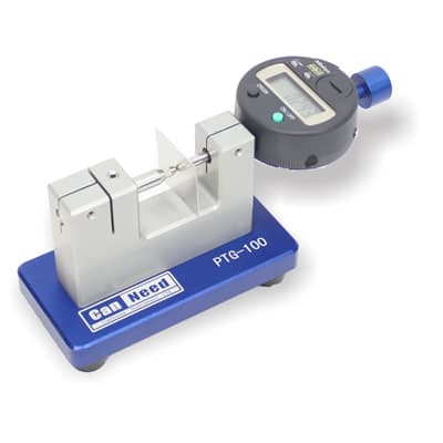 Digital plate thickness gauge with Mitutoyo indicator for production line quality control