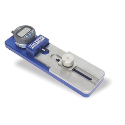 Digital curl diameter gauge with Mitutoyo indicator for laboratory measurement