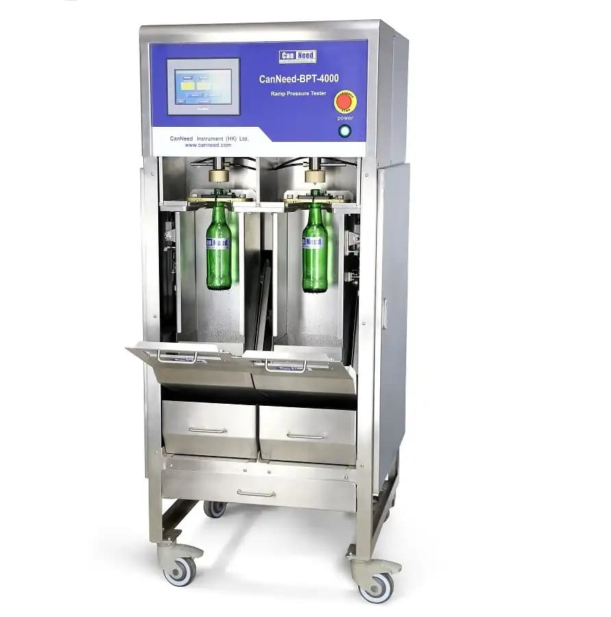 BPT-4000 Ramp Pressure Tester for glass container testing