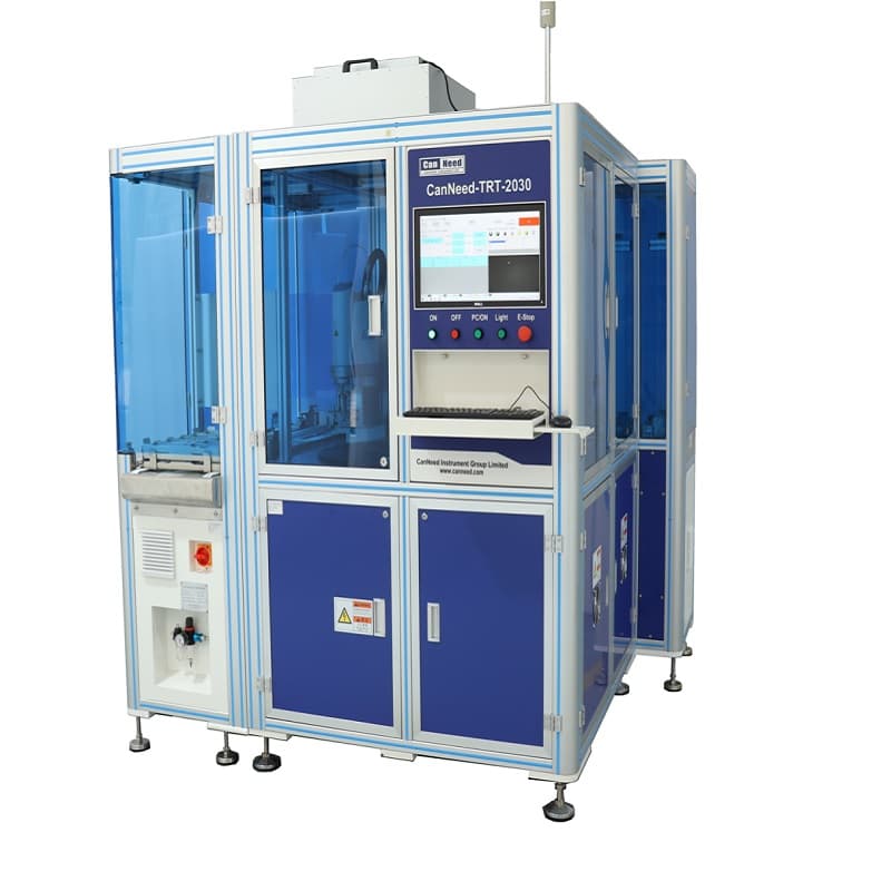 Fully automated dual-station IR transmittance testing equipment setup