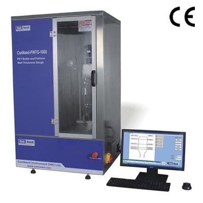 CanNeed PWTG-1000 PET bottle and preform wall thickness gauge front view