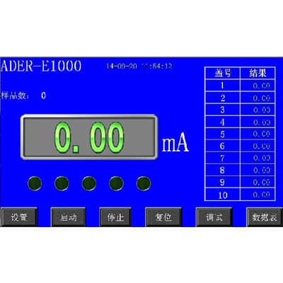 ADER-E1000 digital interface and SPC data transfer screen