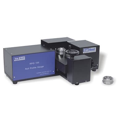 CanNeed RPG-100 profile gauge measuring a seaming roll