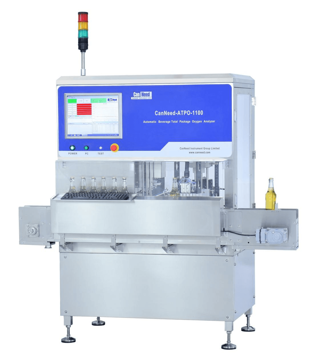 CanNeed ATPO-1100 Beer TPO Analyzer measuring total oxygen on a production line