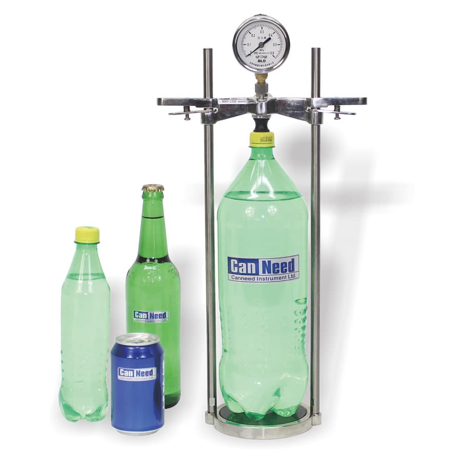 CanNeed CO2 and pressure tester for carbonated beverage bottles and cans