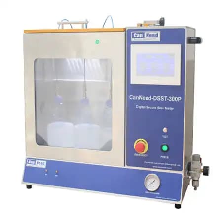 Digital 3‑station seal tester for PET and glass containers