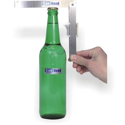 Dual‑scale fill height gauge for beverage production lines