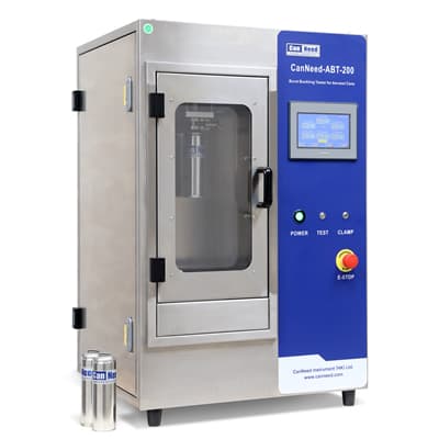 CanNeed-ABT-200 aerosol can burst buckling tester measuring burst pressure up to 6 MPa